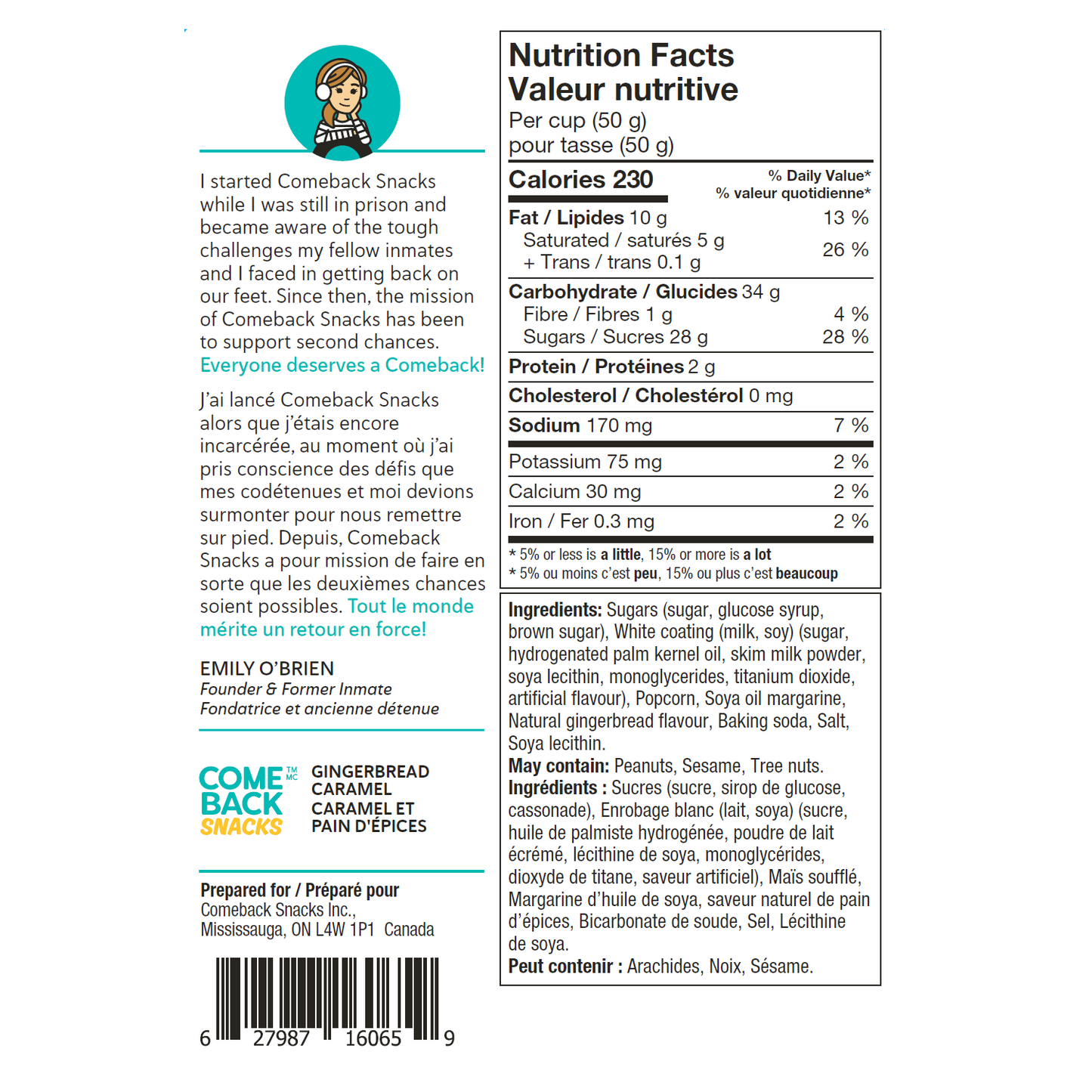 Gingerbread Caramel Corn 12 x 225g